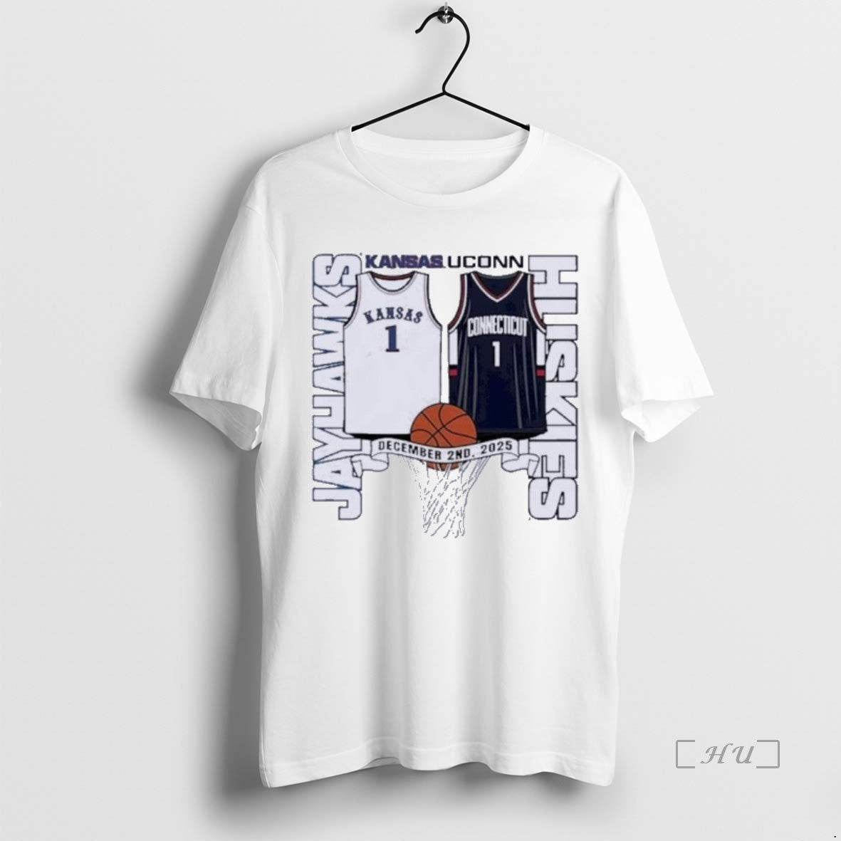 Officials Kansas Jayhawks Vs Uconn Huskies Basketball 2025 Gameday T-Shirts, Hoodie, Sweatshirt | InkRitualCo.com