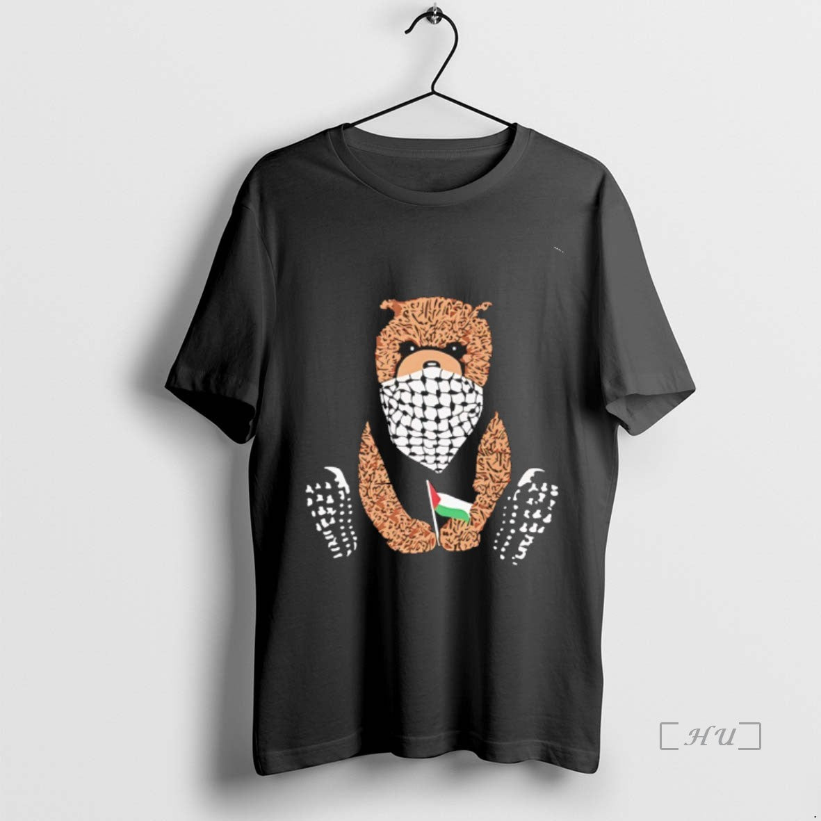 Officials Keffiyeh Bear Pali Bear Palestine Flag T-Shirts, Hoodie, Sweatshirt | InkRitualCo.com