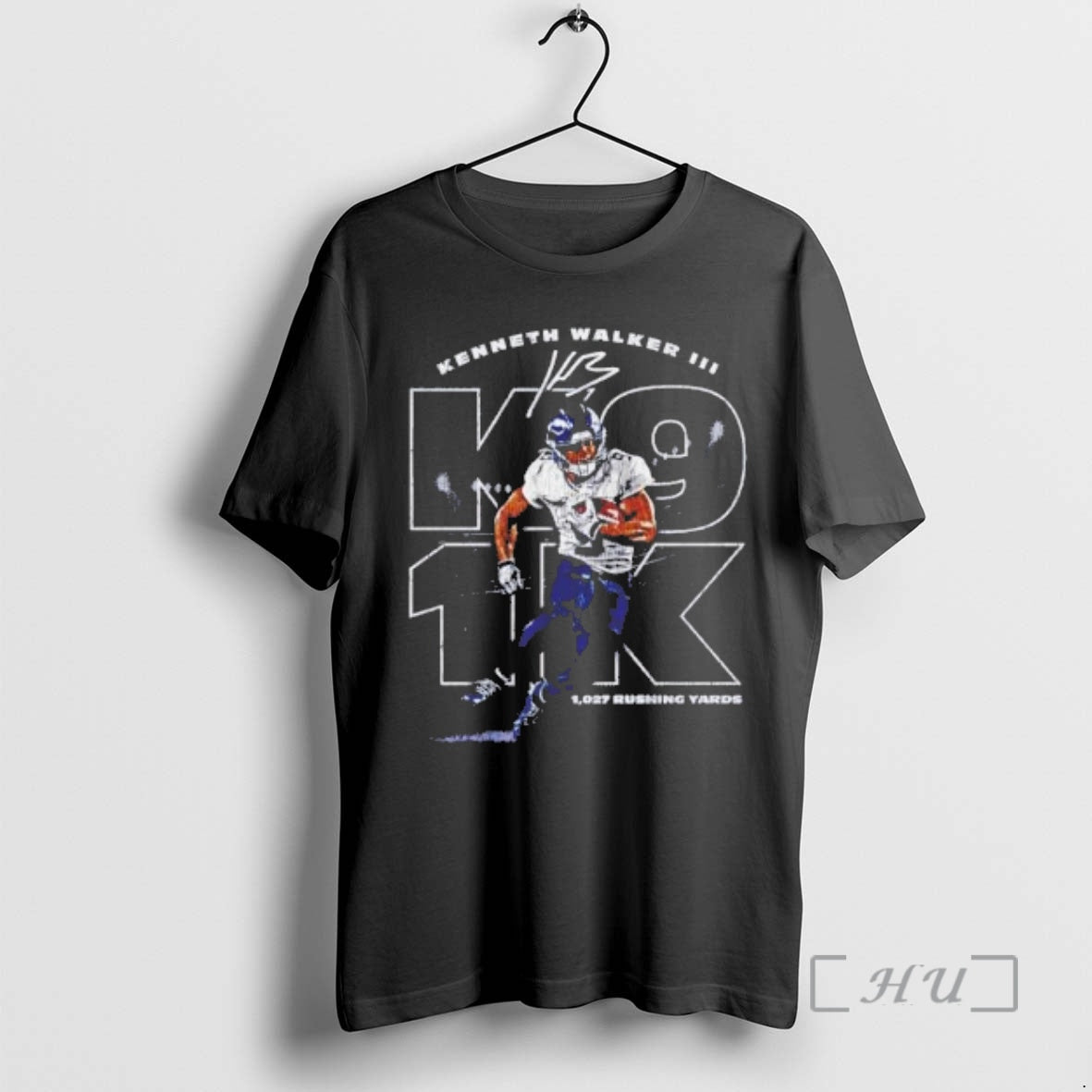 Officials Kenneth Walker Iii 1027 Rushing Yards Signature T-Shirts, Hoodie, Sweatshirt | InkRitualCo.com