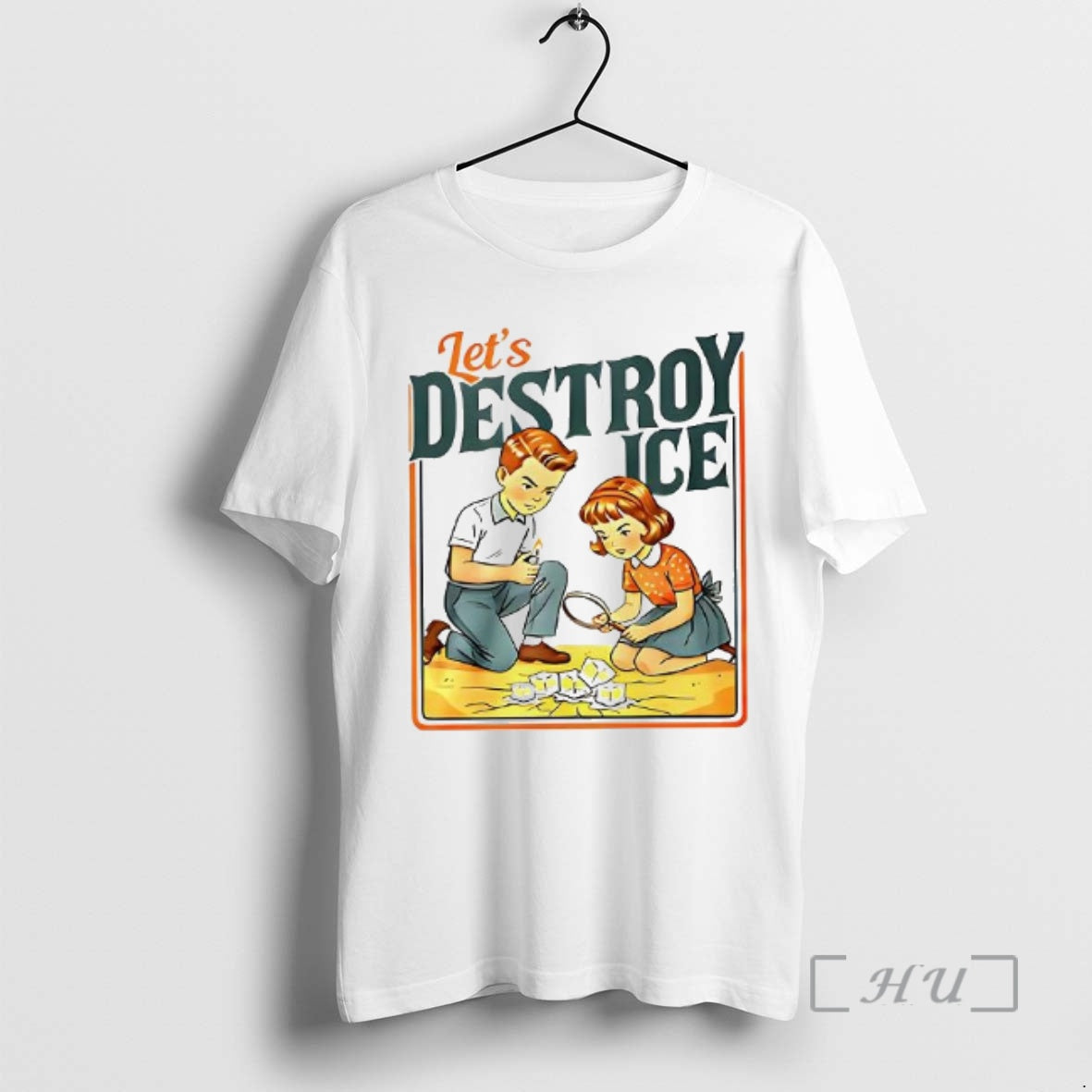 Officials Lets Destroy Ice Abolish Ice Caricature Retro Woman T-Shirts, Hoodie, Sweatshirt | InkRitualCo.com