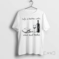 Officials Life Is Better With Wine And Books T-Shirts, Hoodie, Sweatshirt | InkRitualCo.com