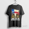 Officials Long Live The Republic Of Texas Bull Head T-Shirts, Hoodie, Sweatshirt | InkRitualCo.com