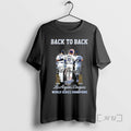 Officials Los Angeles Dodgers Back To Back World Series Champions Signature Premium T Shirts Sweater Hoodie, Sweatshirt