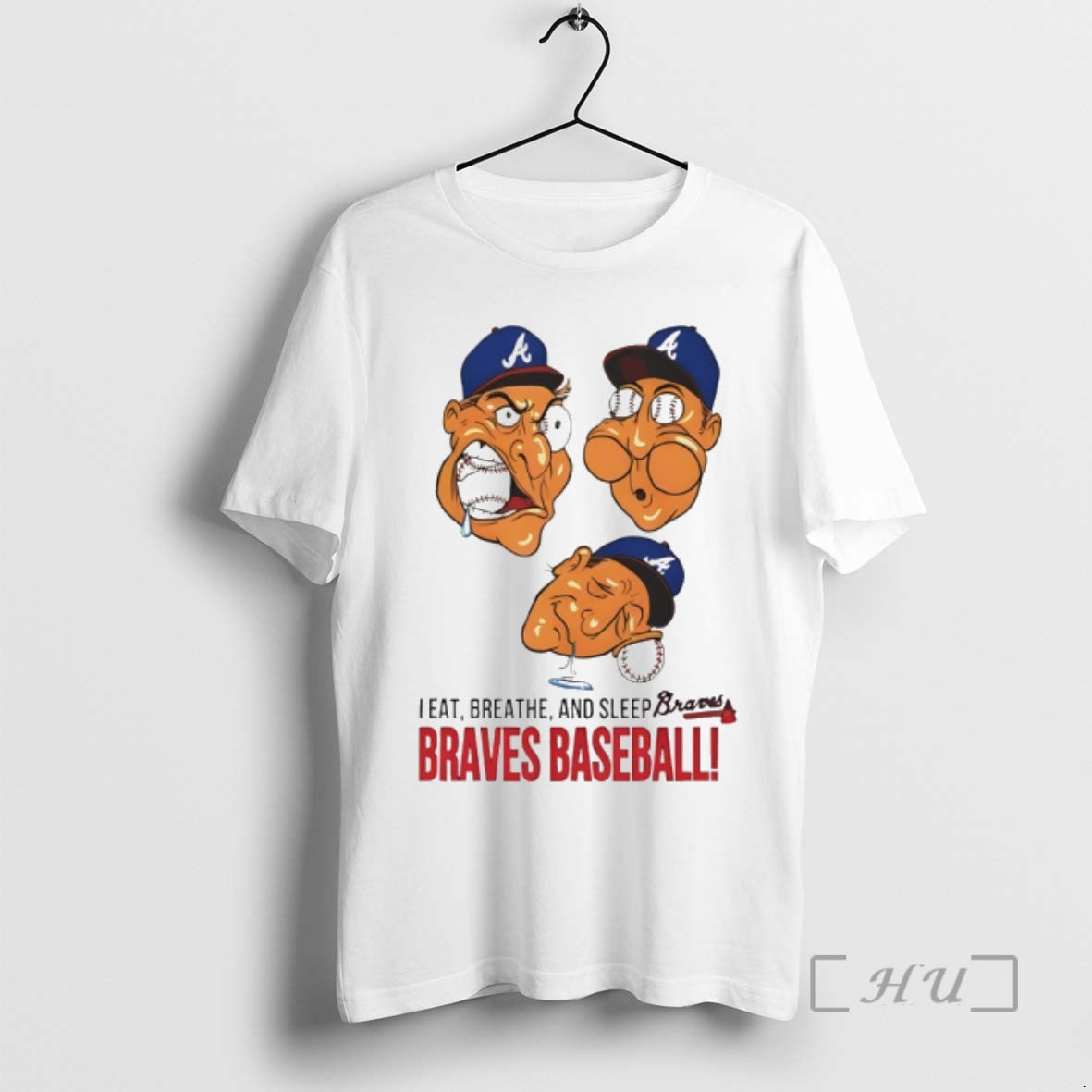 Officials Los Angeles Dodgers Caricature I Eat Breathe And Sleep Braves Baseball Premium T Shirts Hoodie, Sweatshirt
