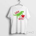 Officials Love Bites Valentine Dinosaur T-Shirts, Hoodie, Sweatshirt | InkRitualCo.com