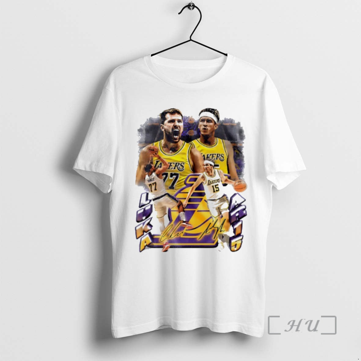 Officials Luka Doncic And Austin Reaves Los Angeles Lakers Nba Player Signatures Premium T Shirts Hoodie, Sweatshirt