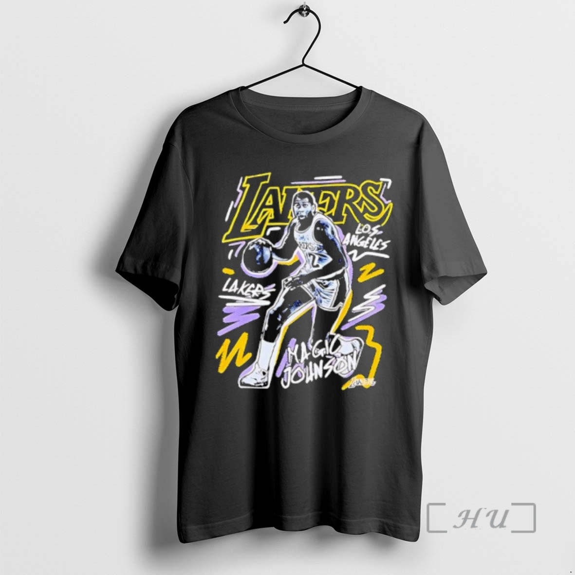 Officials Magic Johnson Los Angeles Lakers Nba Chalked Up Retro T-Shirts, Hoodie, Sweatshirt | InkRitualCo.com