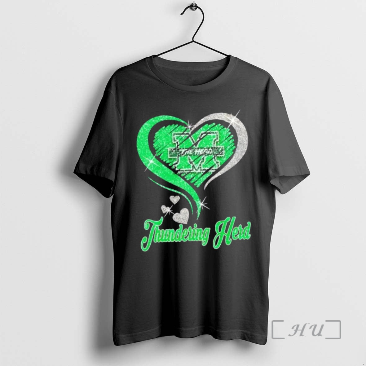 Officials Marshall Thundering Herd Football In Glitter Heart Fans T-Shirts, Hoodie, Sweatshirt | InkRitualCo.com