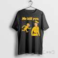 Officials Me Kill You Monkey Cartoon Warning T-Shirts, Hoodie, Sweatshirt | InkRitualCo.com
