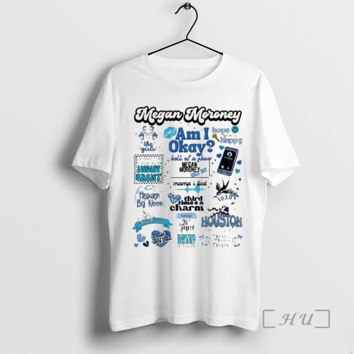 Officials Megan Moroney Am I Okay Third Times A Charm Heaven By Noon Premium T-Shirts, Hoodie, Sweatshirt | InkRitualCo.com