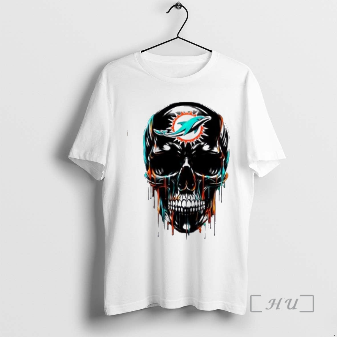 Officials Miami Dolphins Skull Black Art T-Shirts, Hoodie, Sweatshirt | InkRitualCo.com