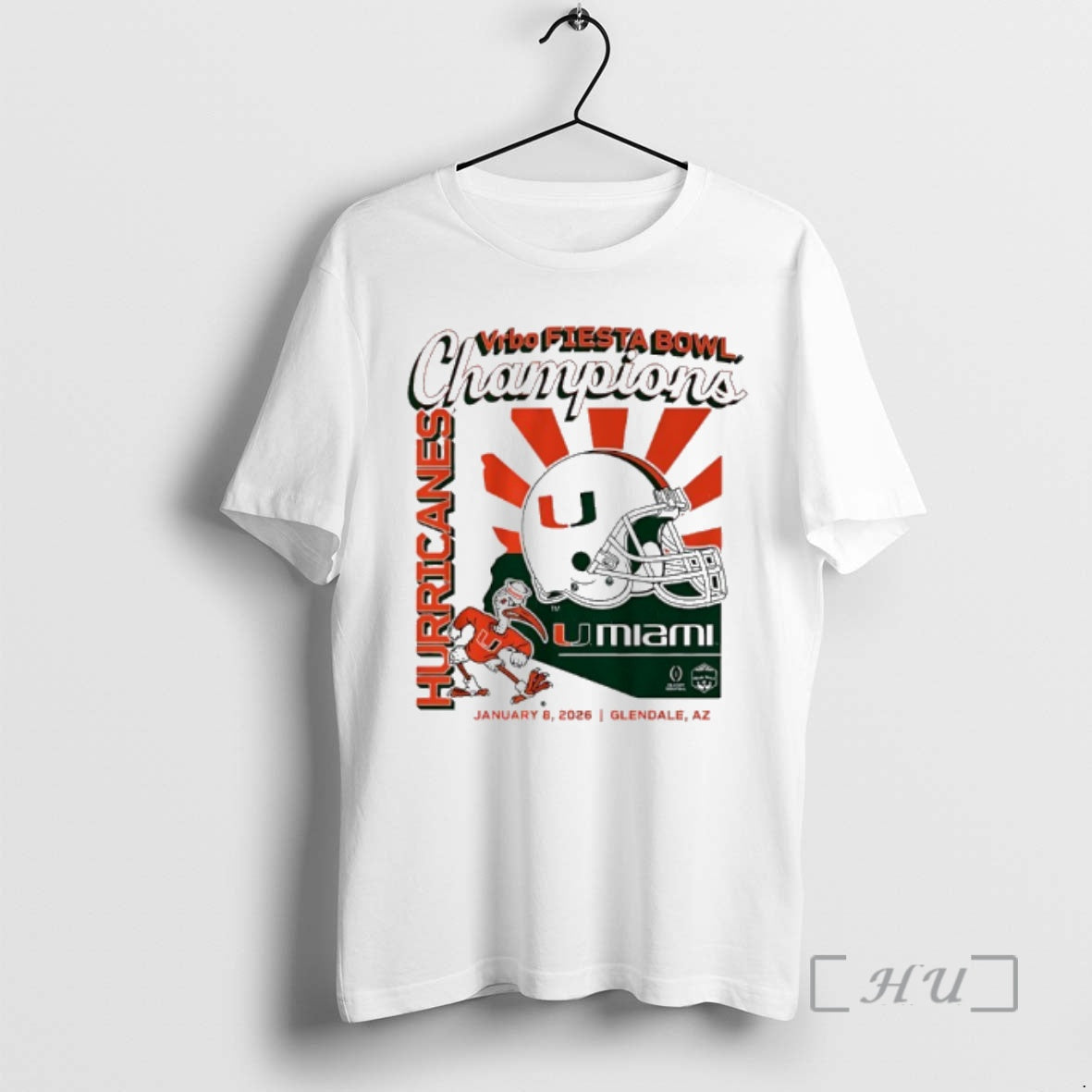Officials Miami Football Cfp Vrbo Fiesta Bowl Champions Helmet Vintage T-Shirts, Hoodie, Sweatshirt | InkRitualCo.com