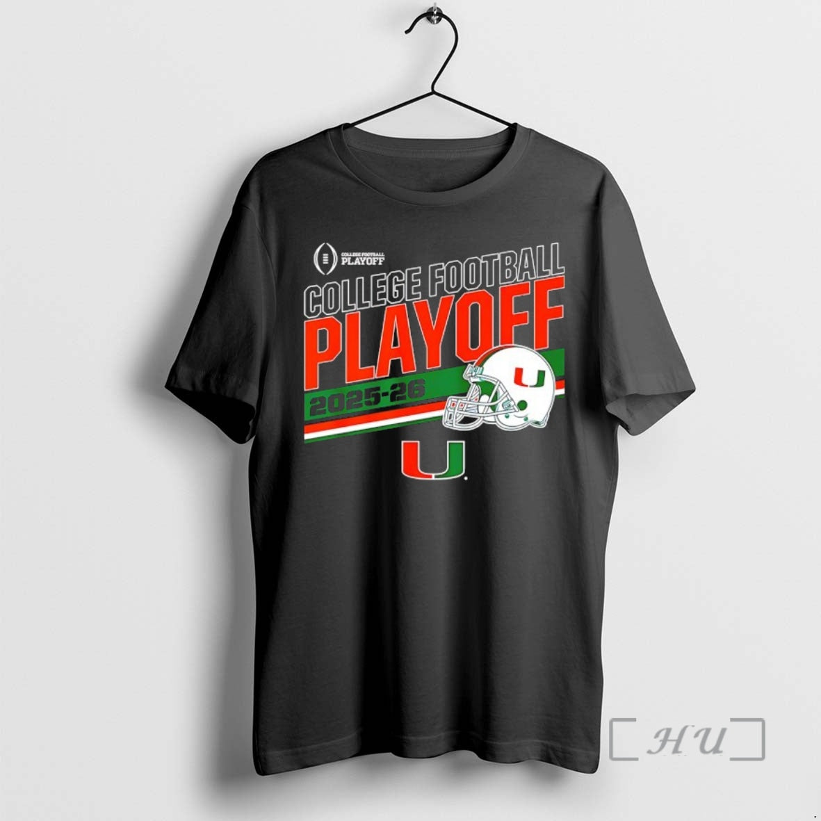 Officials Miami Huricanes 2025 2026 College Football Playoff Stripe Helmet T-Shirts, Hoodie, Sweatshirt | InkRitualCo.com