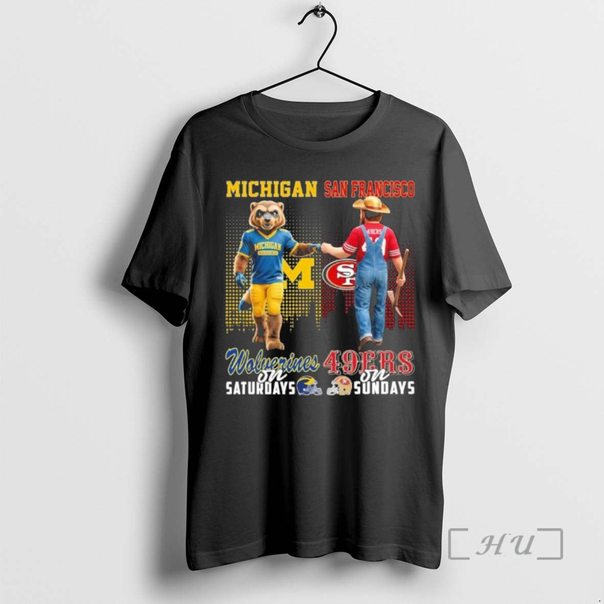 Officials Michigan Vs 49ers Mascot On Saturdays And On Sundays T-Shirts, Hoodie, Sweatshirt | InkRitualCo.com