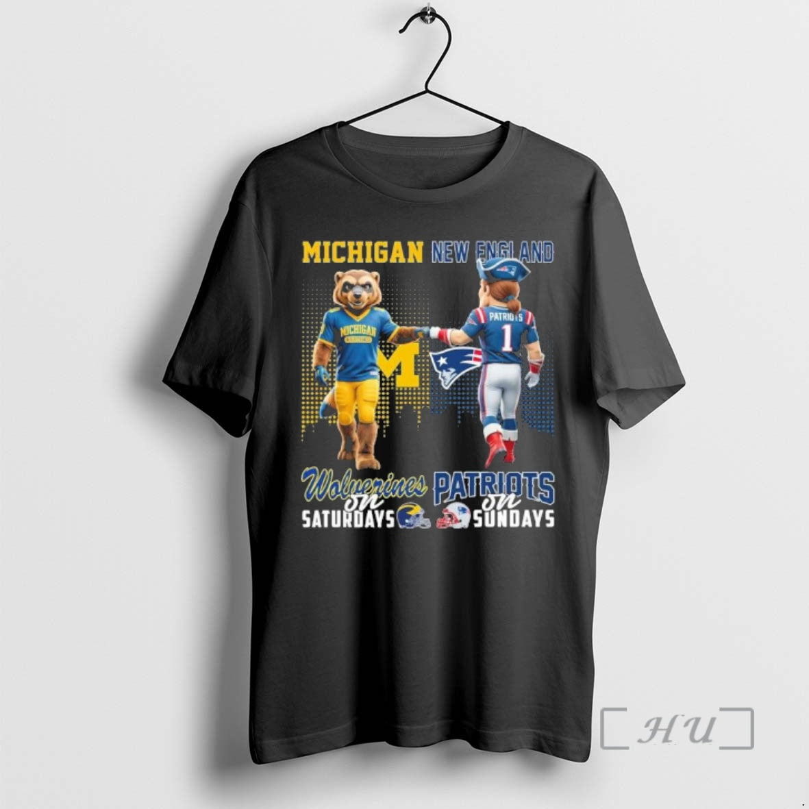 Officials Michigan Vs Patriots Mascot On Saturdays And On Sundays T-Shirts, Hoodie, Sweatshirt | InkRitualCo.com