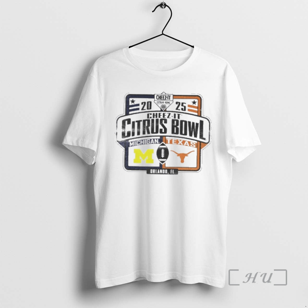 Officials Michigan Wolverines Vs Texas Longhorns 2025 Citrus Bowl Game Dueling Premium T Shirts Sweater Hoodie, Sweatshirt