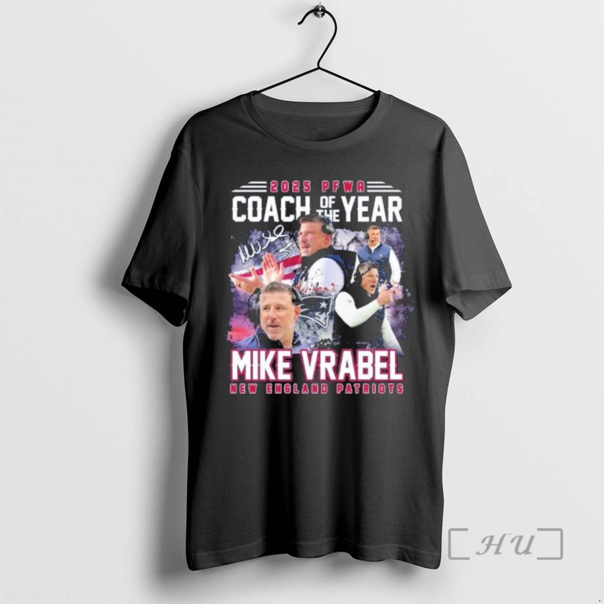 Officials Mike Vrabel 2025 Pfwa Coach Of The Year T-Shirts, Hoodie, Sweatshirt | InkRitualCo.com