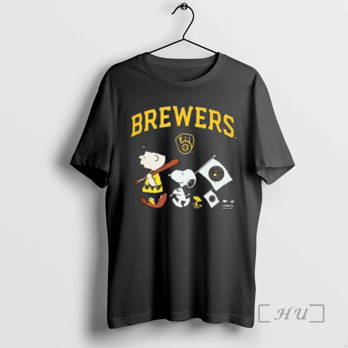 Officials Milwaukee Brewers Peanuts Flag Circle Black T-Shirts, Hoodie, Sweatshirt | InkRitualCo.com