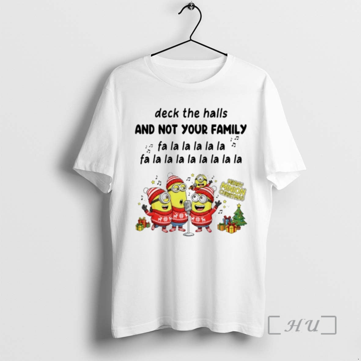 Officials Minion Deck The Halls And Not Your Family Fa La La La La La T-Shirts, Hoodie, Sweatshirt | InkRitualCo.com