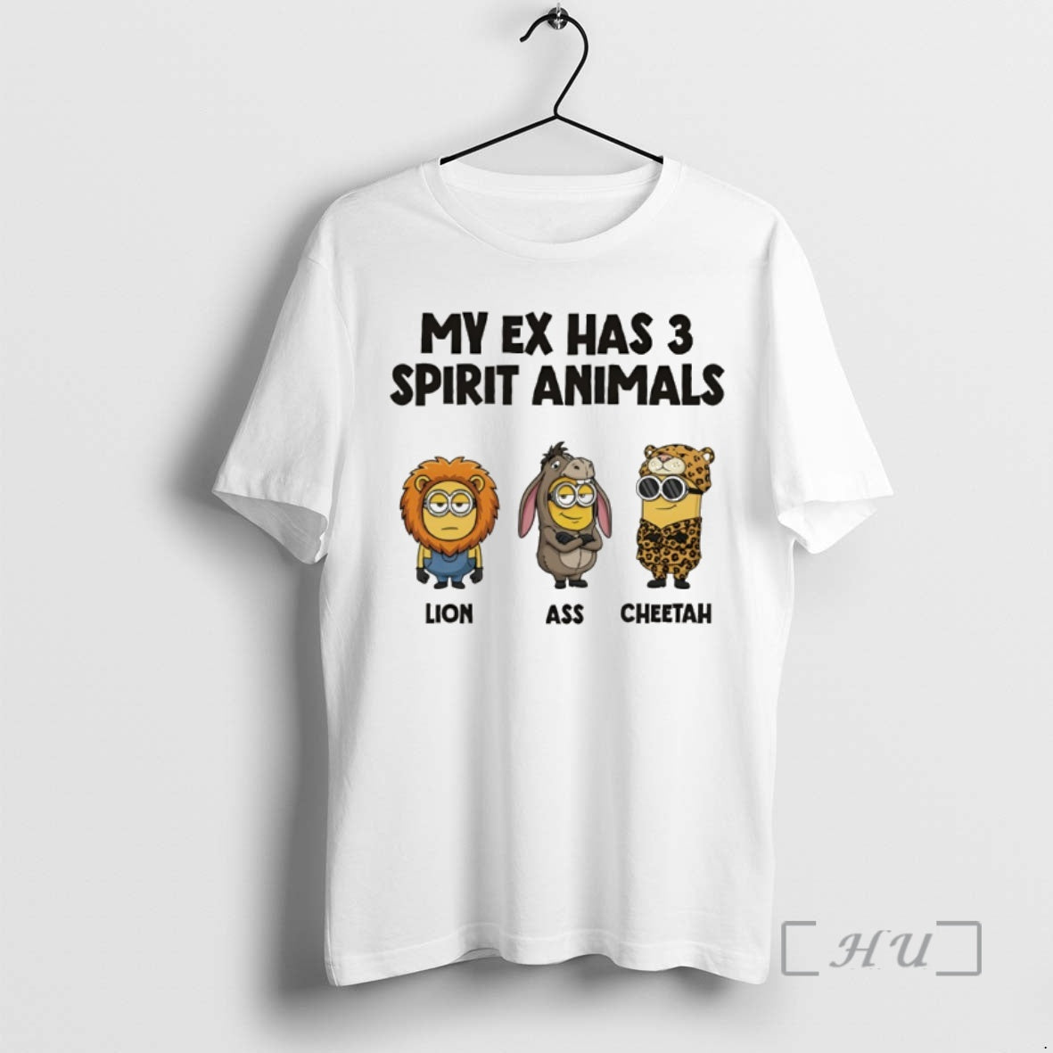 Officials Minion My Ex Has 3 Spirit Animals Lion Ass Cheetah Premium T Shirts Sweater Hoodie, Sweatshirt | InkRitualCo.com