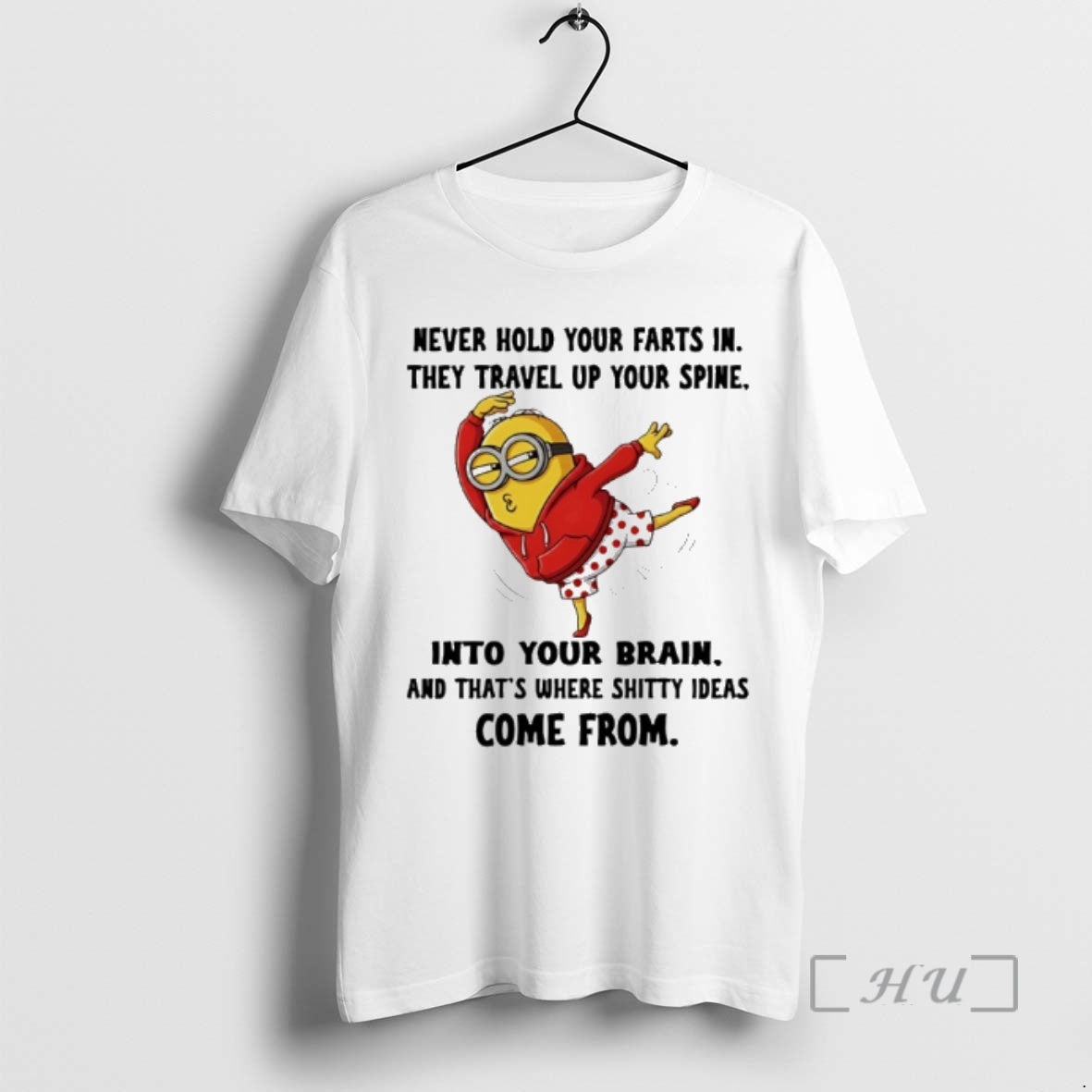 Officials Minion Never Hold Your Farts They Travel Up Your Spine Your Brain T-Shirts, Hoodie, Sweatshirt
