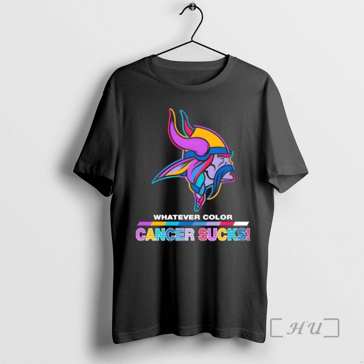 Officials Minnesota Vikings Football Whatever Color Cancer Sucks Logo Colors T-Shirts, Hoodie, Sweatshirt | InkRitualCo.com