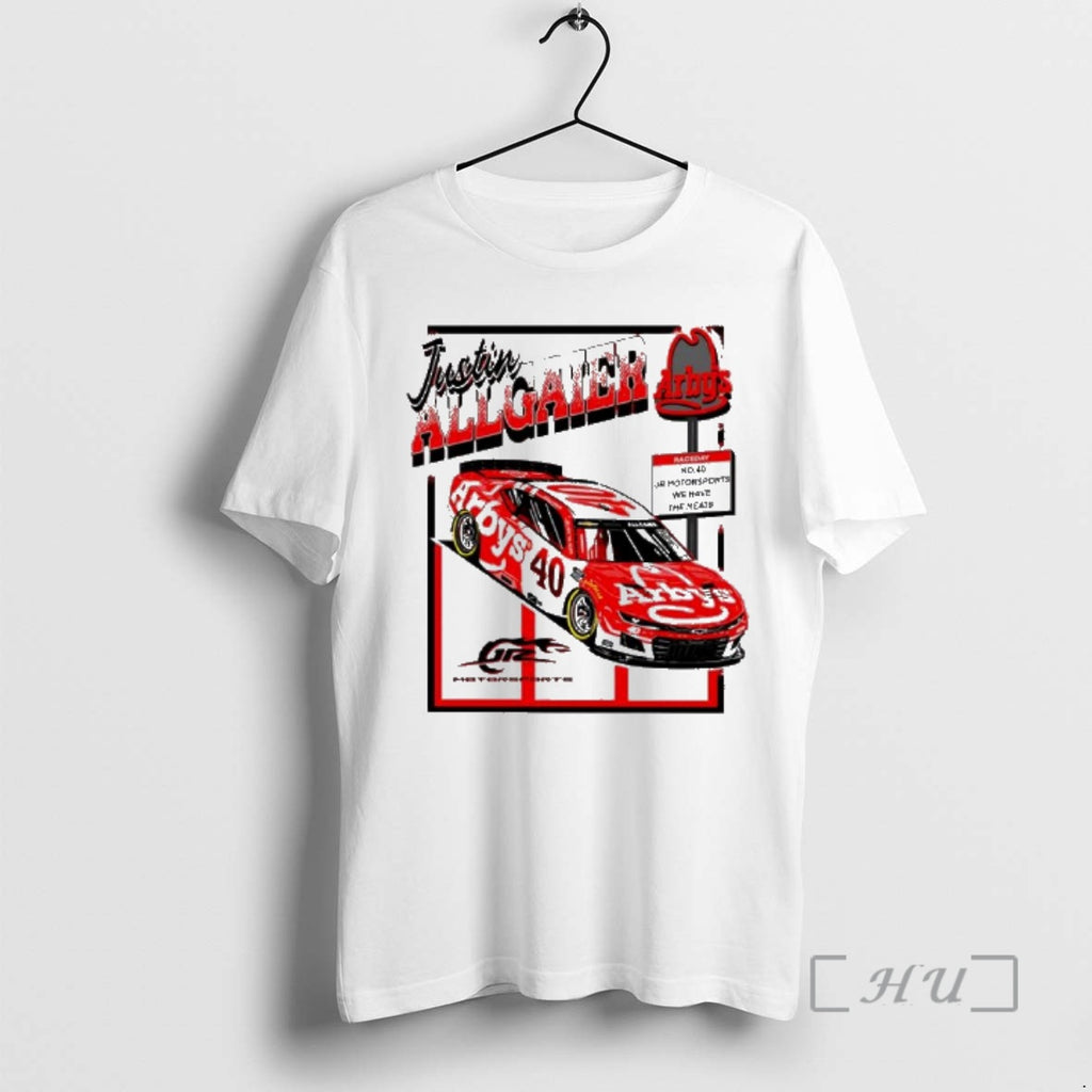 Officials Nascar Justin Allgaier Jr Motorsports Arbys Graphic T-Shirts, Hoodie, Sweatshirt | InkRitualCo.com