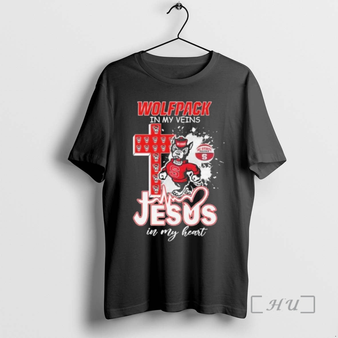 Officials Nc State Basketball Mascot In My Veins Jesus In My Heart Premium T Shirts Hoodie, Sweatshirt | InkRitualCo.com