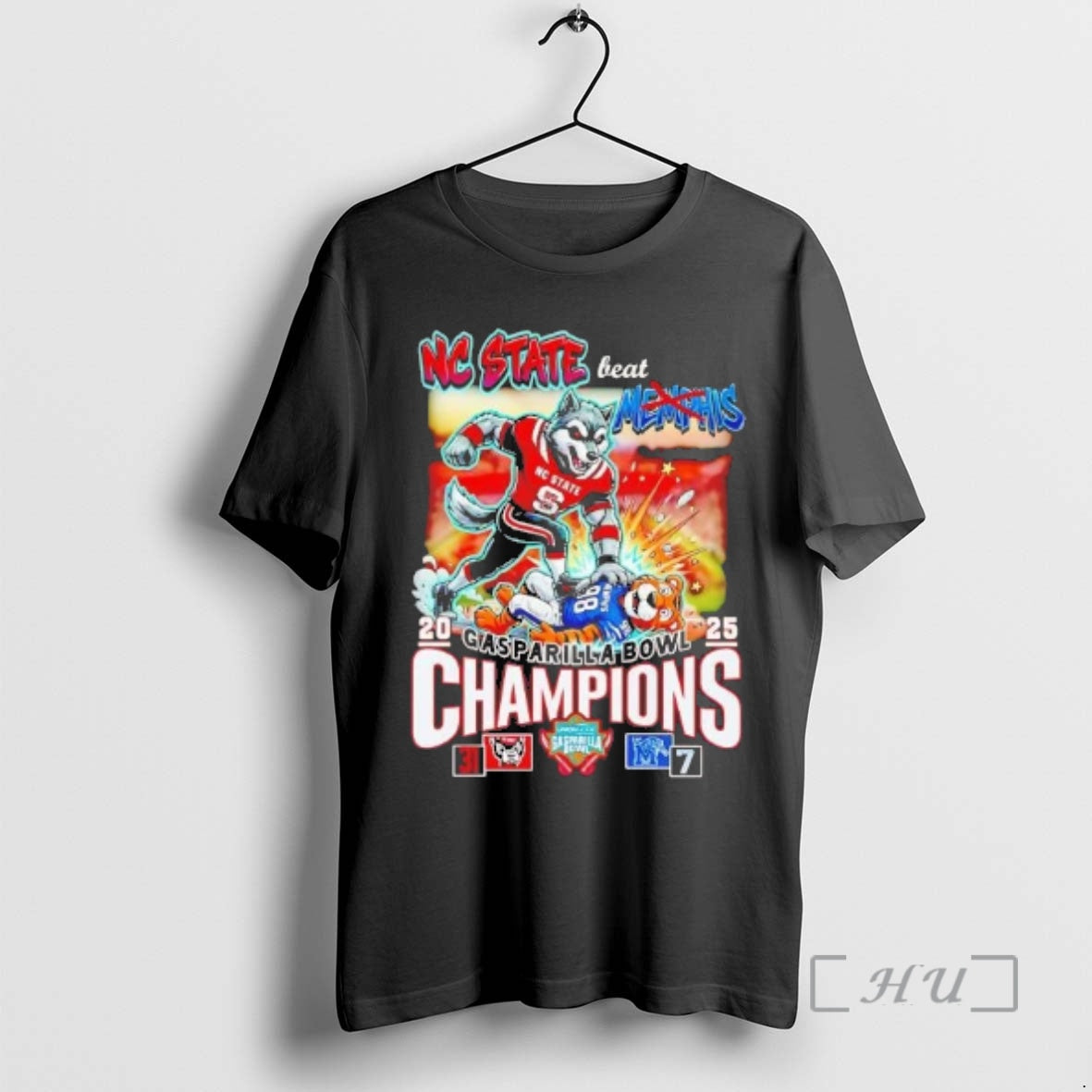 Officials Nc State Beat Memphis 2025 Gasparilla Bowl Champions Score T-Shirts, Hoodie, Sweatshirt | InkRitualCo.com