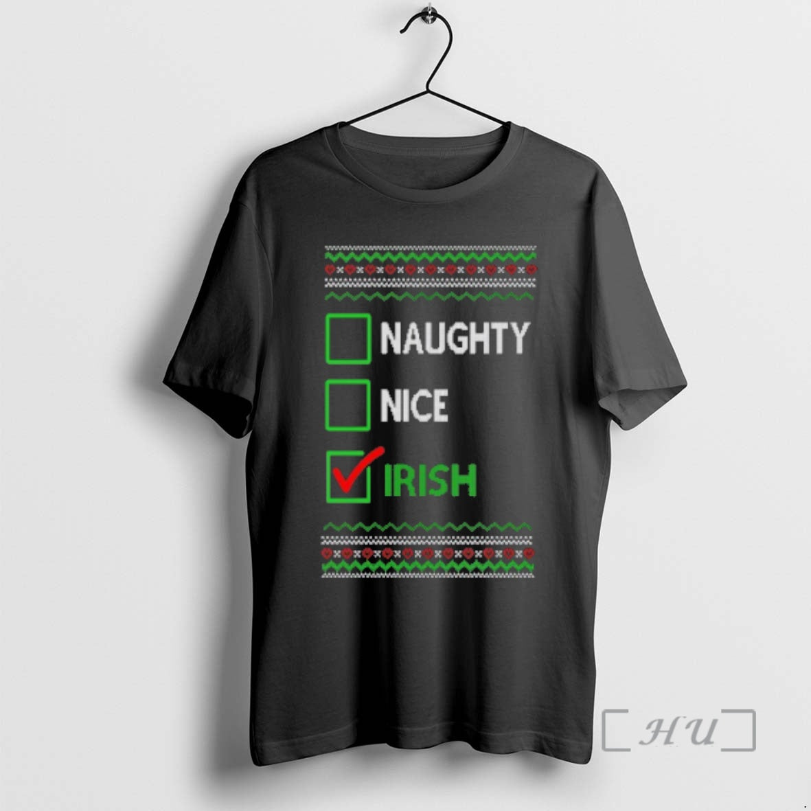 Officials Naughty Nice Irish Ugly Christmas Sweat T-Shirts, Hoodie, Sweatshirt | InkRitualCo.com