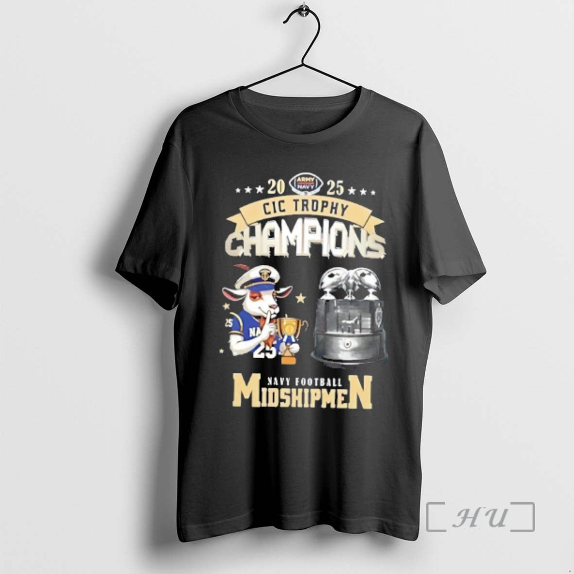 Officials Navy Midshipmen 2025 Cic Trophy Champions Mascot T-Shirts, Hoodie, Sweatshirt | InkRitualCo.com