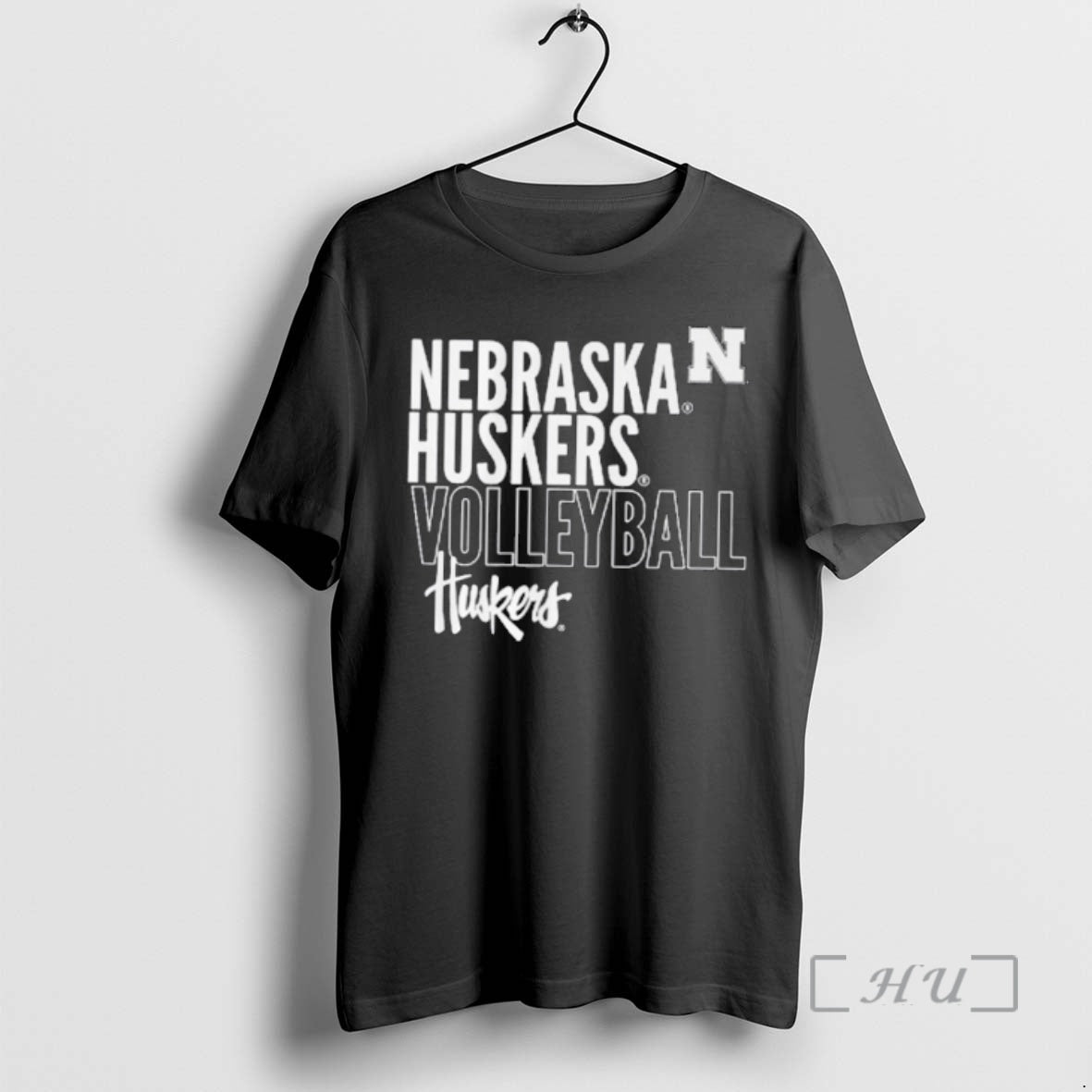 Officials Nebraska Huskiers Volleyball Text Logo T-Shirts, Hoodie, Sweatshirt | InkRitualCo.com