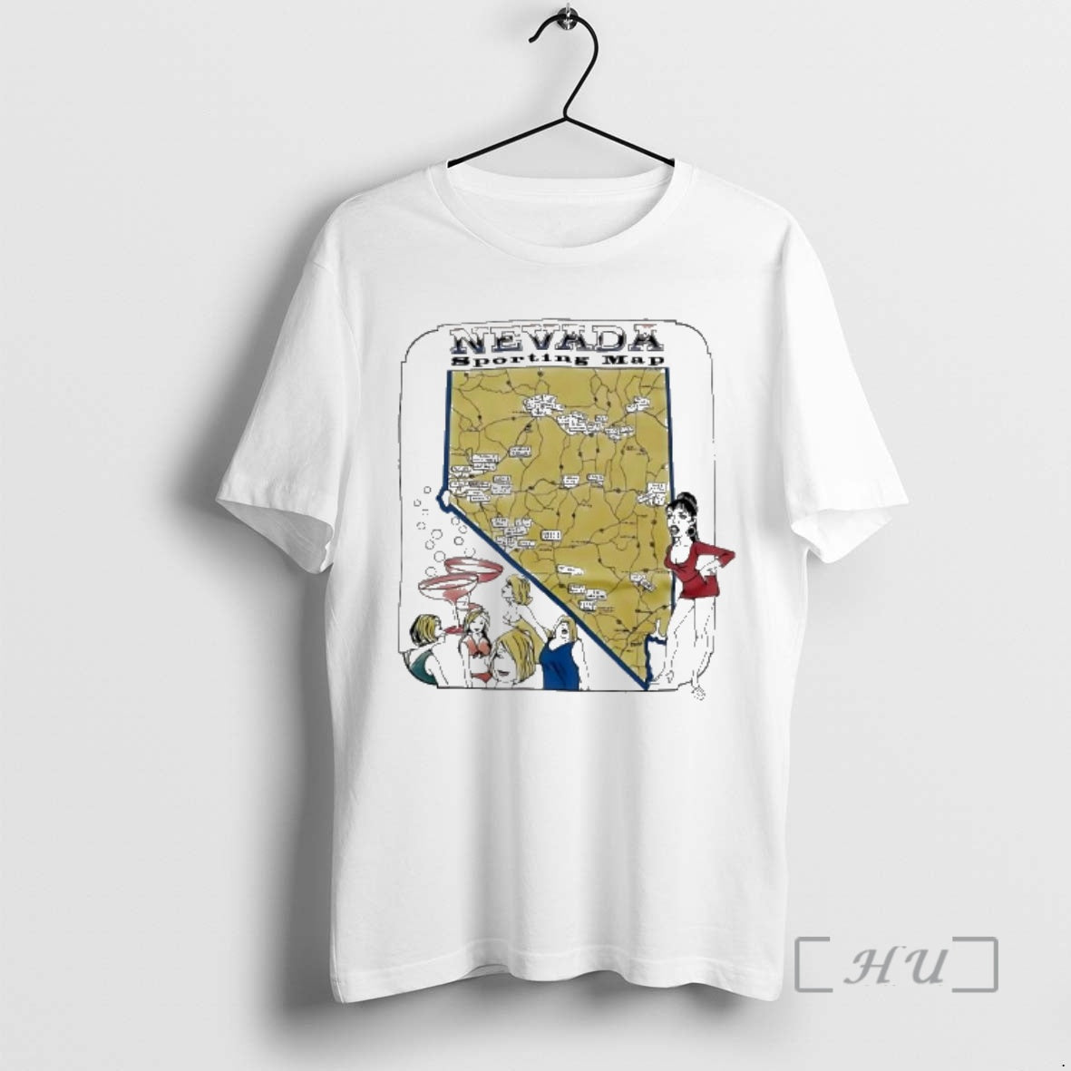 Officials Nevada Sporting Map Cartoon Vintage T-Shirts, Hoodie, Sweatshirt | InkRitualCo.com