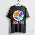 Officials New York City Sports Knicks Islanders Jets Mets Logos Combine Premium T Shirts Sweater Hoodie, Sweatshirt