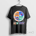 Officials New York City Sports Knicks Rangers Jets Mets Logos Combine Premium T Shirts Sweater Hoodie, Sweatshirt