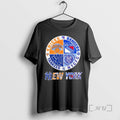 Officials New York City Sports Knicks Rangers Nyc Fc Yankees Logos Combine Premium T Shirts Hoodie, Sweatshirt