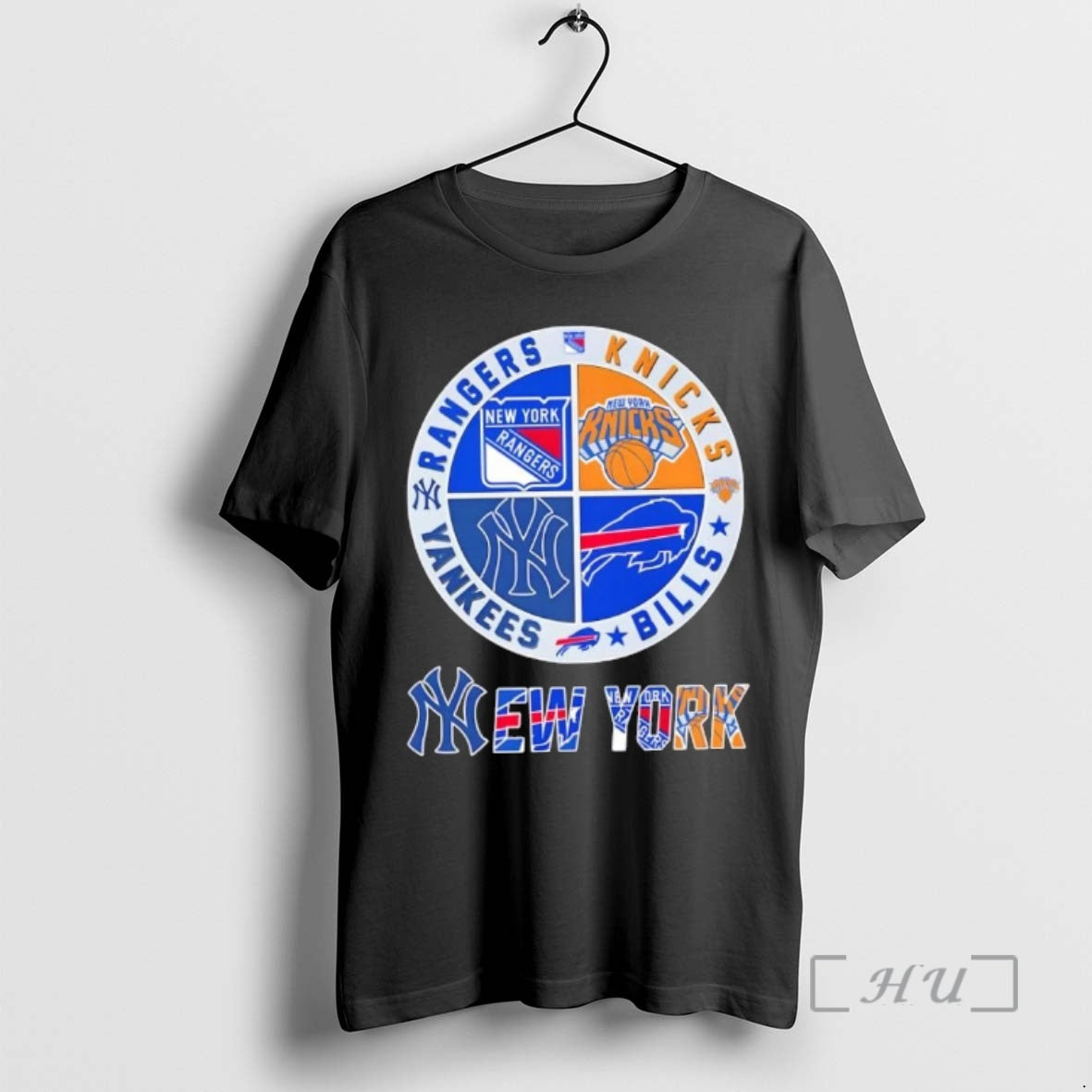 Officials New York City Sports Rangers Knicks Bills Yankees Logos Combine T-Shirts, Hoodie, Sweatshirt