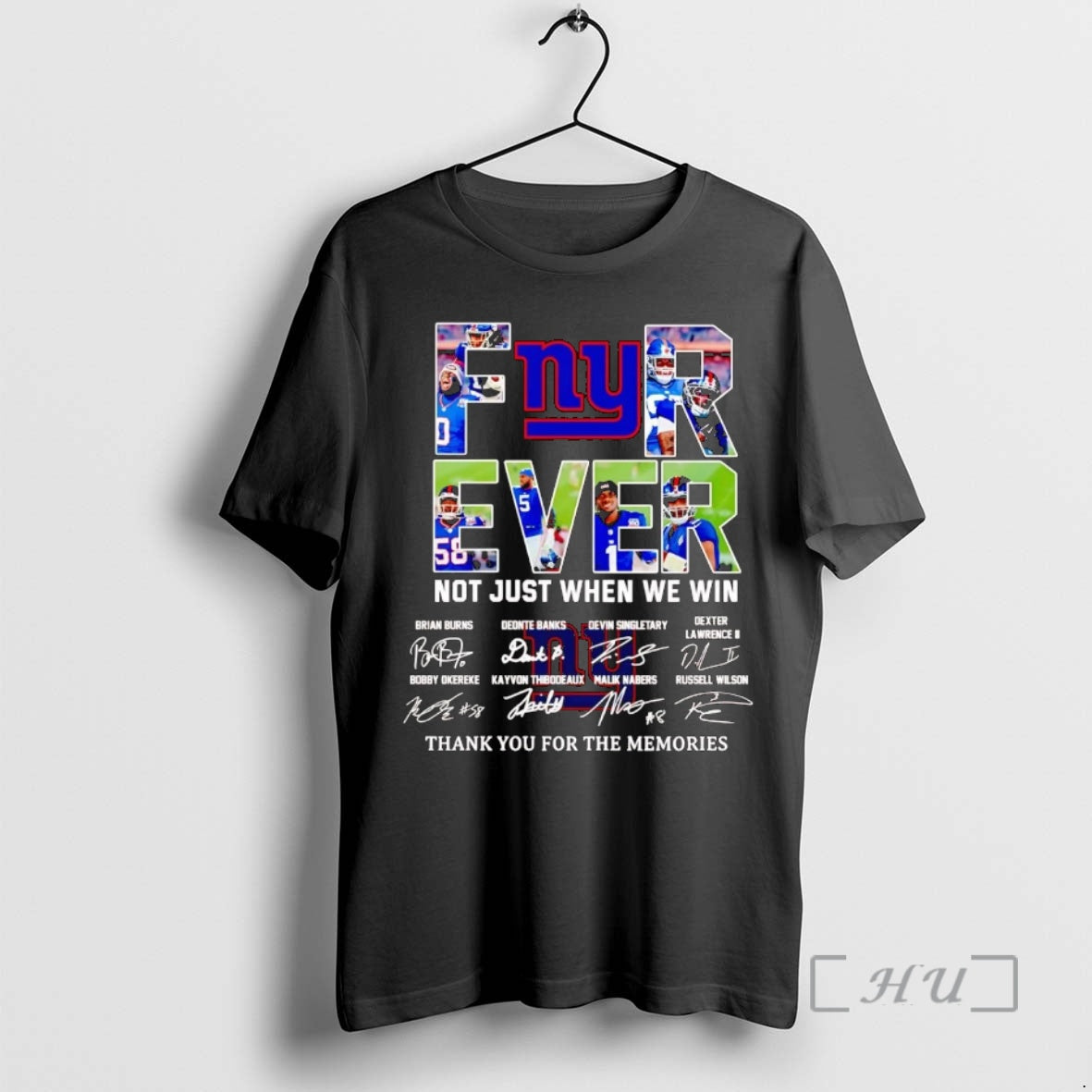 Officials New York Giants Forever Not Just When We Win Players Signatures Premium T Shirts Hoodie, Sweatshirt