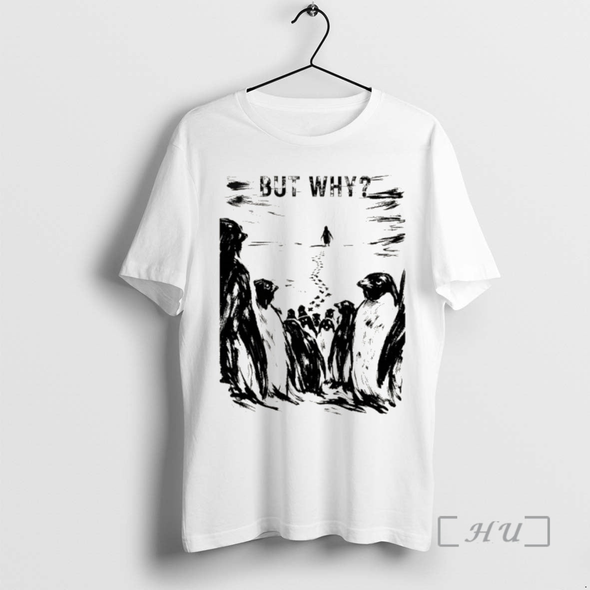 Nihilist Penguin Retro Snow Art But Why T-Shirts, Hoodie, Sweatshirt | InkRitualCo.com