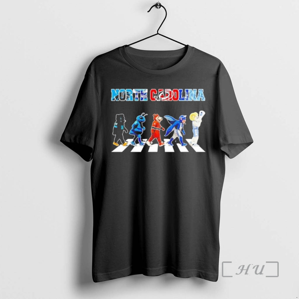 Officials North Carolina Sports Teams Mascot Abbey Road T-Shirts, Hoodie, Sweatshirt | InkRitualCo.com