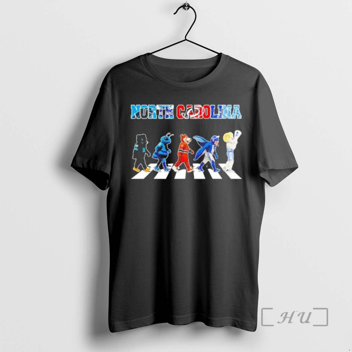 Officials North Carolina Sports Teams Mascot Abbey Road T-Shirts, Hoodie, Sweatshirt | InkRitualCo.com