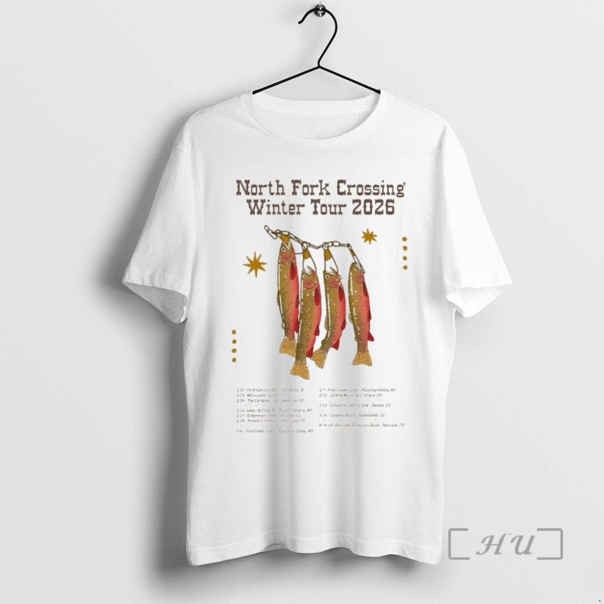 Officials North Fork Crossing Winter Tour 2026 Fish T-Shirts, Hoodie, Sweatshirt | InkRitualCo.com