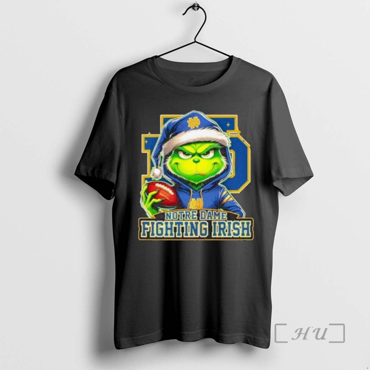 Officials Notre Dame Fighting Irish 2025 Grinch Merry Touchdown Christmas Ornaments Premium T Shirts Sweater Hoodie,...