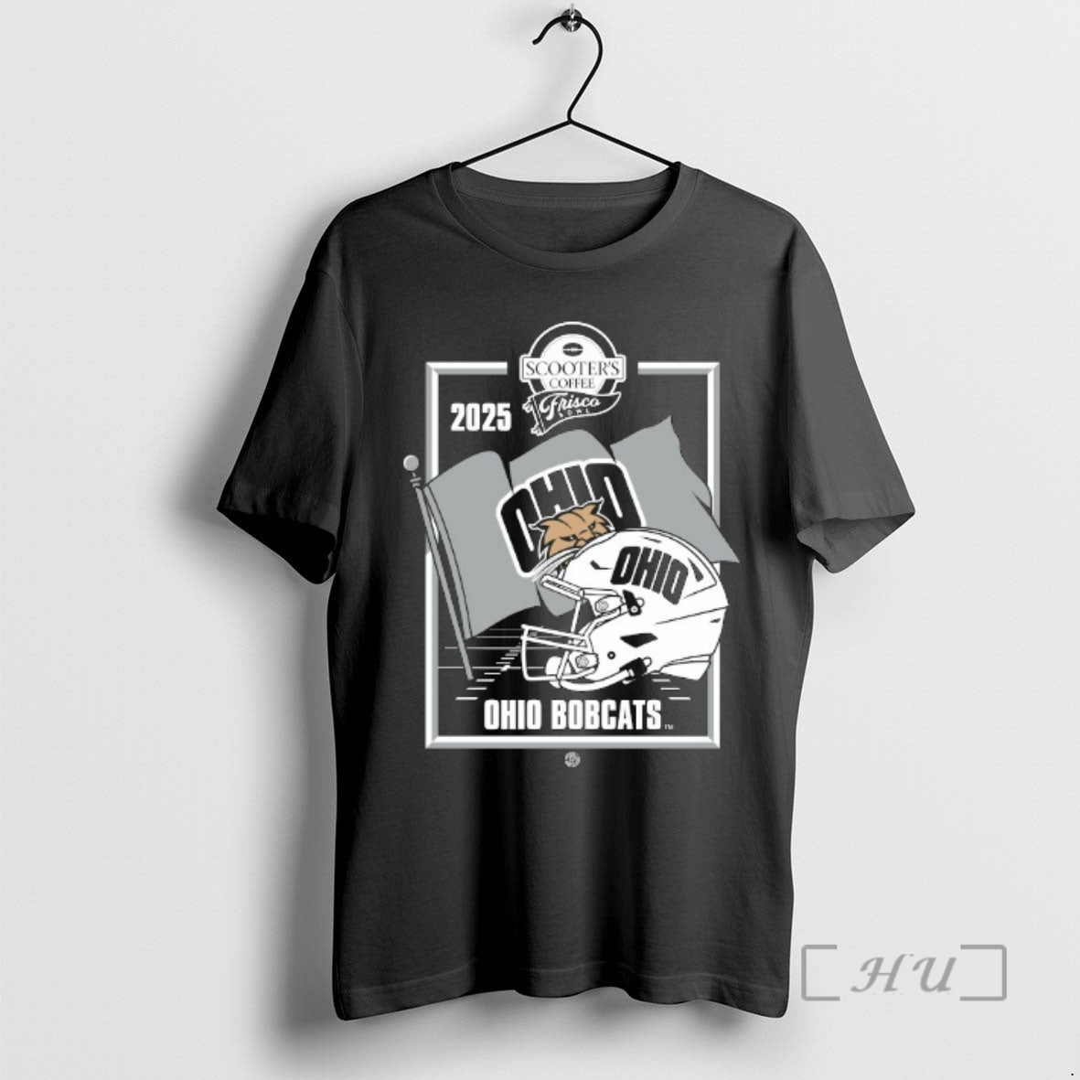 Officials Ohio Bobcats 2025 Scooters Coffee Frisco Bowl Helmet Logo T-Shirts, Hoodie, Sweatshirt | InkRitualCo.com