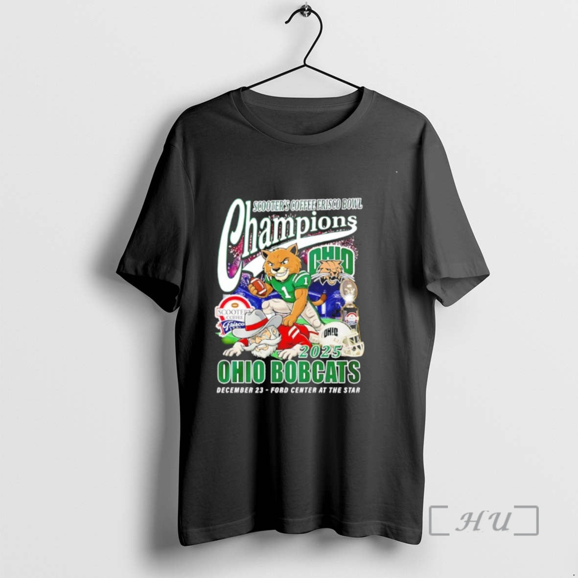 Officials Ohio Bobcats Scooters Coffee Frisco Bowl Champions 2025 Mascot T-Shirts, Hoodie, Sweatshirt | InkRitualCo.com