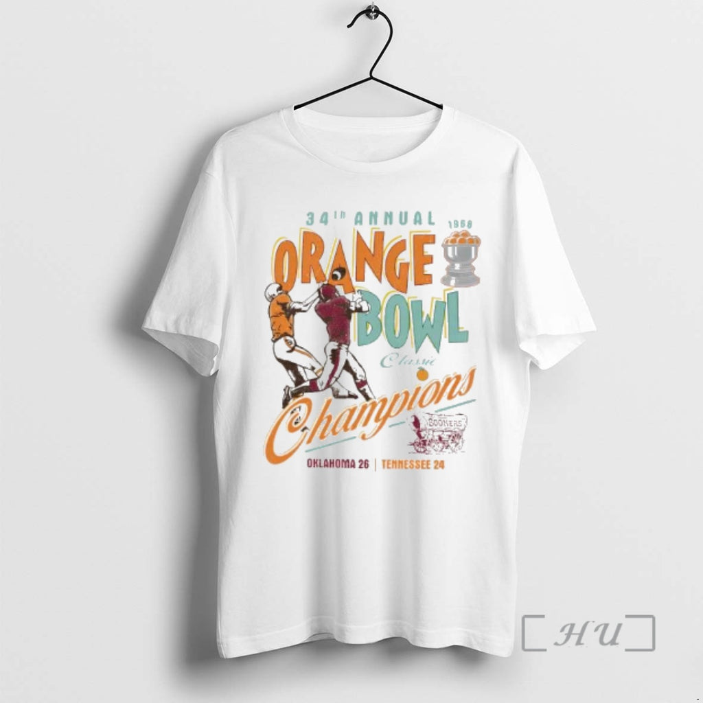 Officials Oklahoma Sooners Orange Bowl Classic Champions 1968 T-Shirts, Hoodie, Sweatshirt | InkRitualCo.com