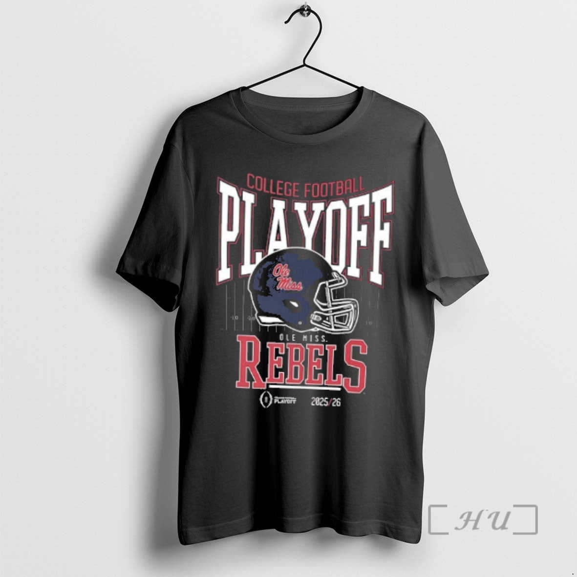 Officials Ole Miss Rebels College Football Playoff 2025 26 Helmet 2 Sided Premium T Shirts