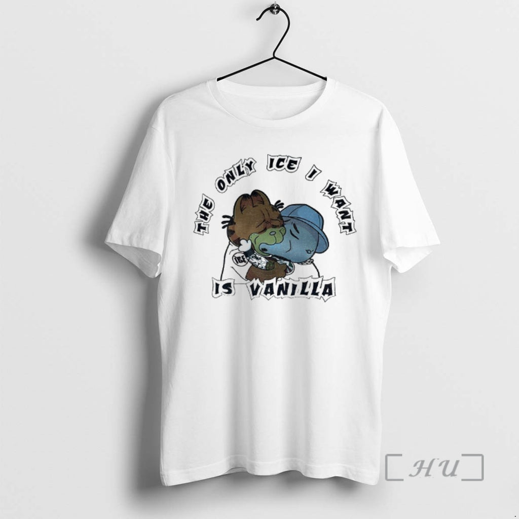 Officials Orange Cat The Only Ice I Want Is Vanilla T-Shirts, Hoodie, Sweatshirt | InkRitualCo.com