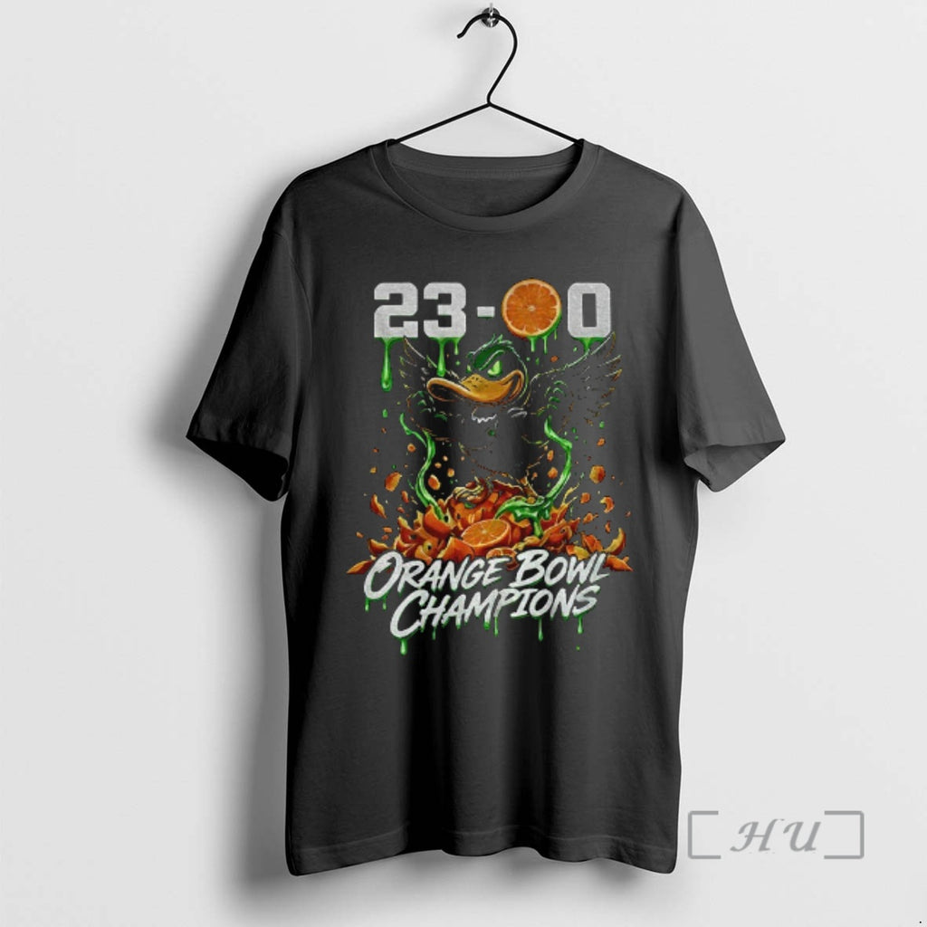 Officials Oregon Duck Football Orange Bowl Champions Shuts Out Texas Tech 23 0 Premium T-Shirts, Hoodie, Sweatshirt