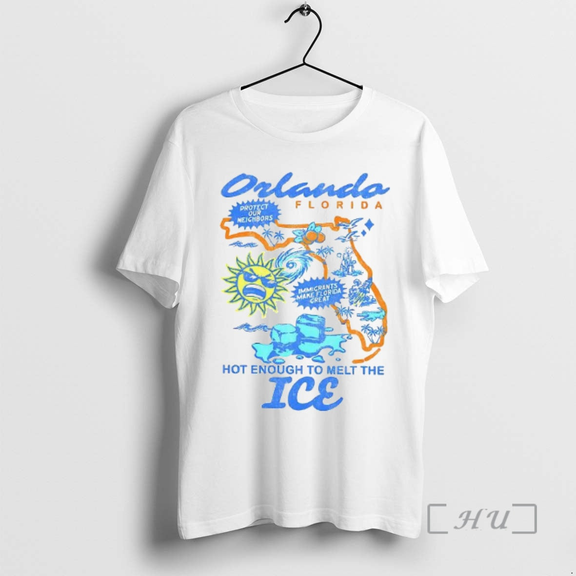 Orlando Florida Hot Enough To Melt The Ice Woman T-Shirts, Hoodie, Sweatshirt | InkRitualCo.com